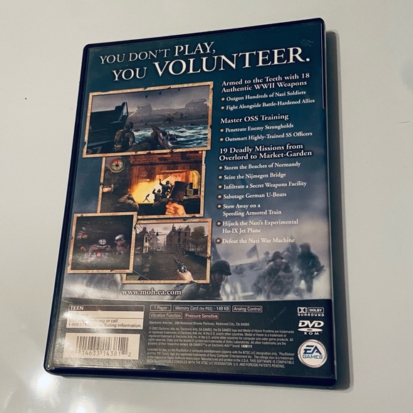 2/$15 🔥 PlayStation2 Medal of Honor Frontline - Picture 3 of 5